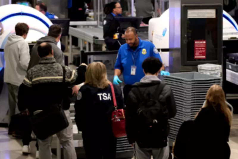TSA Agents Work Without Pay as Homeland Security Shutdown Hits Airports