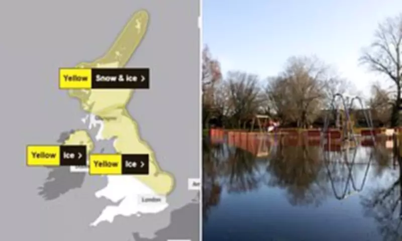 UK Faces Ice Warnings and Flooding as Half Term Holidays Begin