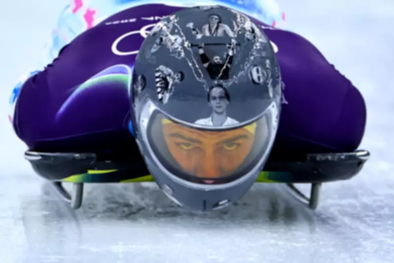 Ukrainian Athlete Defies IOC with Banned War Tribute Helmet at Winter Olympics