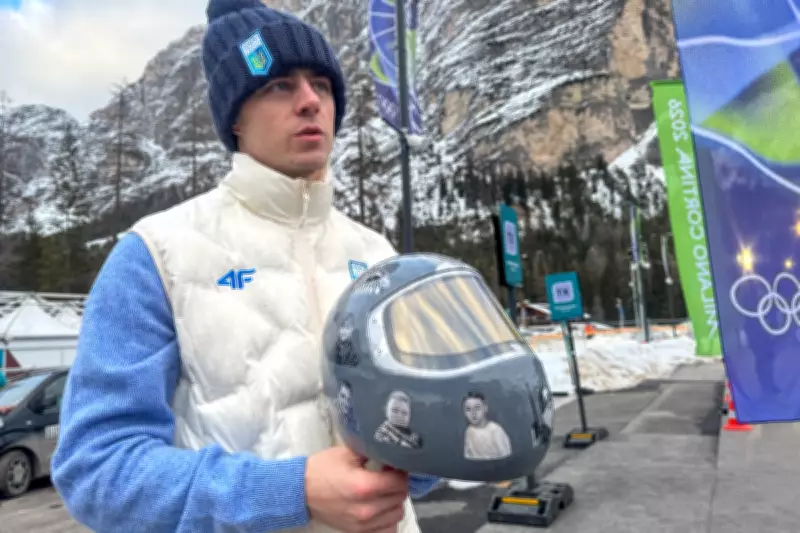 Ukrainian Olympian Barred from Wearing War Memorial Helmet at Milano Cortina Games