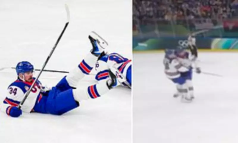 USA Hockey Stars Matthews and Hughes Collide in Olympic Power Play Mishap