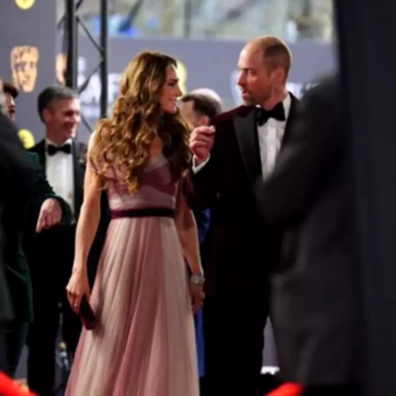 William and Kate Display 'Masked Tension' During Surprise BAFTA Return