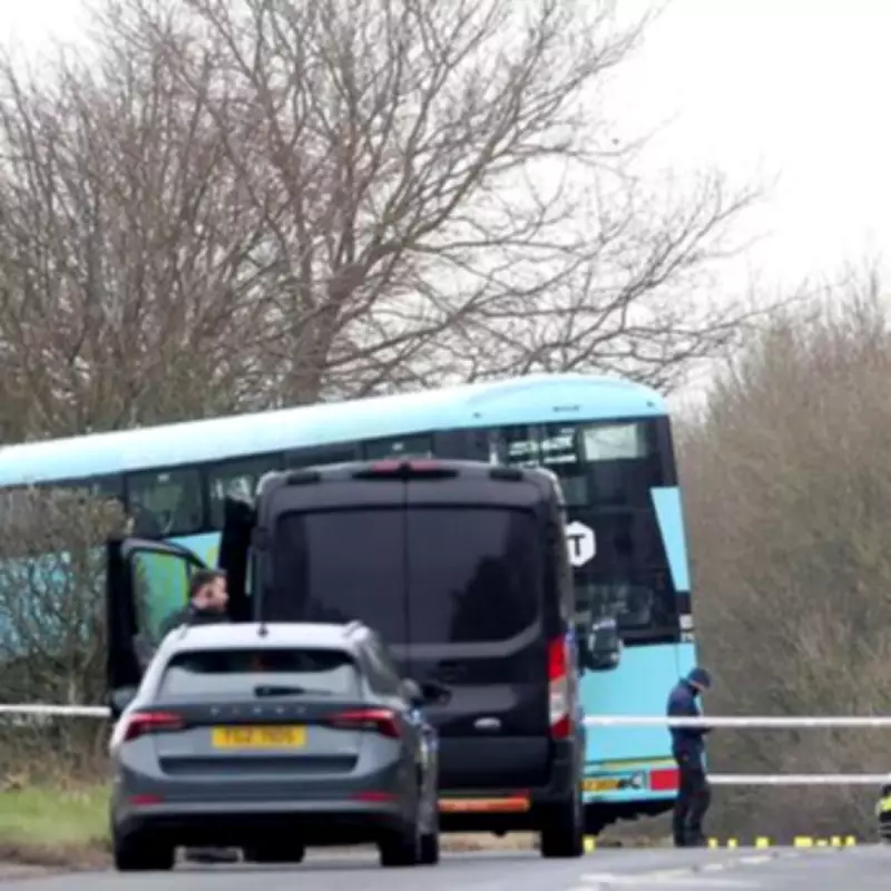Woman Dies in Templepatrick Crash Involving Bus and Car, Driver Hospitalised