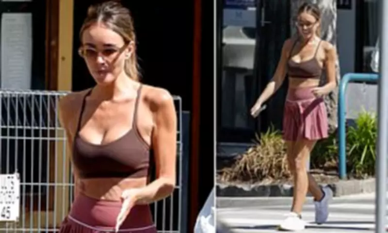 Zana Pali Flaunts Post-Split Glow in Melbourne with Revealing Activewear