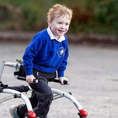 Four-Year-Old 'Mini Captain Tom' with Cerebral Palsy Runs 100 Miles for School