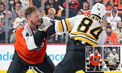 NHL Fight Night: Bruins and Flyers Stage Epic 70s-Style Brawl in Philadelphia