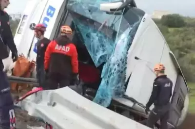 Nine Dead, 21 Injured in Antalya Bus Crash Amid Wet Conditions