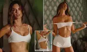 Alessandra Ambrósio Models Lavarice Bikini Collection and Shares Romantic Life