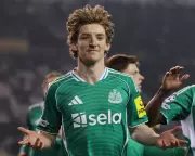 Anthony Gordon Scores Four as Newcastle Thrash Qarabag 6-1 in Champions League Playoff