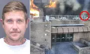 Arsonist Calmly Smokes as Seaside Conference Centre Burns Behind Him