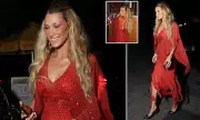 Bella Hadid Stuns in Red at Orebella Valentine's Dinner Amid Legal Scrutiny