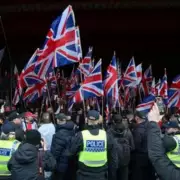Britain First March in Manchester Met by Hundreds of Counter-Protesters, Clashes Erupt