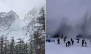 British Father Films Terrifying Avalanche in Italian Alps as Skiers Narrowly Escape