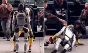 Cardi B Takes Hilarious Tumble While Dancing with Robot at Super Bowl Party