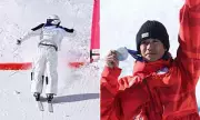 Chaotic Dual Moguls Finish: Skier Wins Backwards After Mid-Air Crash