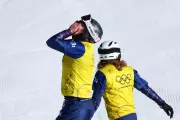 Charlotte Bankes and Huw Nightingale Clinch Olympic Gold in Mixed Snowboard Cross