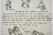 Childhood Letter and Doodles by Young Queen Elizabeth II Head to Auction