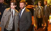 David Beckham Attends Milan Fashion Week as Son Brooklyn Reveals New Tattoo