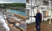 Devon Village Cut Off After Storm Washes Away Vital Coastal Road