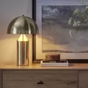 Dusk's Titan Gold Domed Table Lamp: A Luxurious Lighting Upgrade
