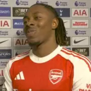 Eberechi Eze's Awkward Sky Sports Interview After Arsenal's Derby Win