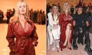 Georgia May Jagger Stuns at Milan Fashion Week in Red Leather Coat