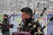 Italian Bagpipers Honour Scottish Heritage at Milan Cortina Olympic Curling