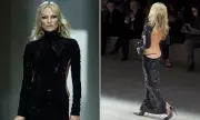 Kate Moss Storms Gucci Runway in Daring Thong Dress at Milan Fashion Week