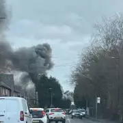 Major Fire Engulfs Altrincham Scrap Site, Six Fire Engines Deployed