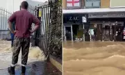 Major Flooding in North London After 30-Inch Water Main Bursts on Caledonian Road