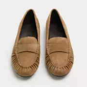 M&S Relaunches Viral Suede Loafers in New Light Tan Shade for Spring