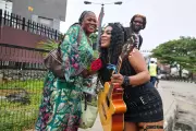 Nigerian Rock Artist Spreads Valentine's Love Amid Lagos Hustle