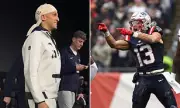 Patriots' Mack Hollins Stuns Super Bowl Opening Night with Barefoot Arrival