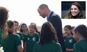 Prince William's Saudi Tour: Young Footballers Ask About Kate's Absence
