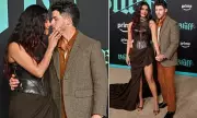 Priyanka Chopra and Nick Jonas Display Affection at The Bluff Premiere in Los Angeles