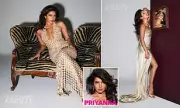 Priyanka Chopra Glows in Gold Dress for Variety, Discusses Career and Marriage