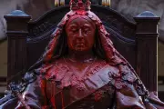 Queen Victoria Statue Vandalised with Red Paint by Republican Activists in Belfast