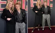 Rod Stewart and Penny Lancaster Shine at Elvis Presley Concert Film Premiere