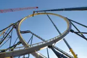 Six Flags Over Texas Completes World's Tallest Roller Coaster Loop