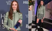 Sophie Turner Debuts Brunette Hair at Newport Beach Film Festival Awards