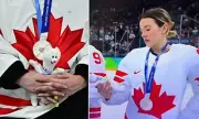 Team Canada's Olympic Silver Medal Celebrated with Stuffed Toy, Sparking Viral Backlash