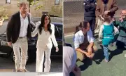 Young Girl Walks Away from Meghan During Sussexes' Jordan Refugee Camp Visit