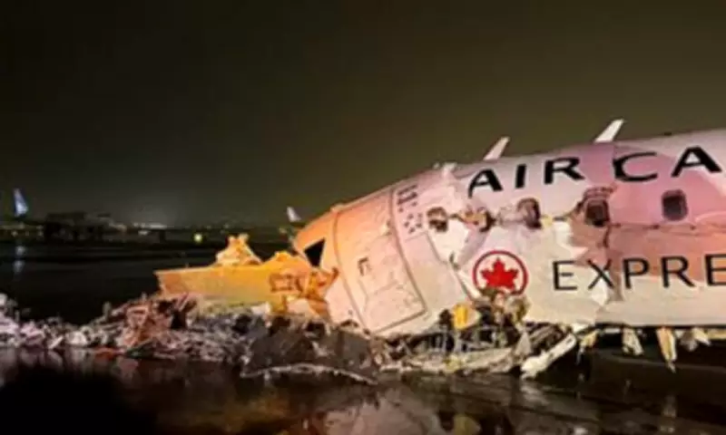 Air Canada Crash Survivor Posts Harrowing LaGuardia Aftermath Images