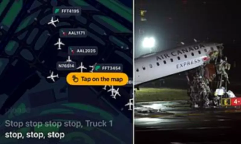 Air Canada Jet Collides with Fire Truck at LaGuardia, Killing Two Pilots