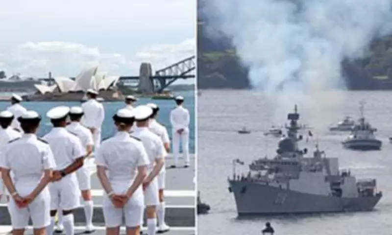 Allied Warships Parade Through Sydney Harbour in Historic Naval Display