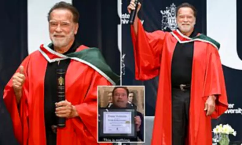 Arnold Schwarzenegger Awarded Honorary Doctorate by Ulster University in Belfast