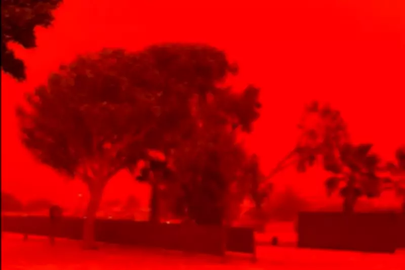 Australian Skies Turn Blood Red: Cyclone Narelle's Dust Phenomenon Explained