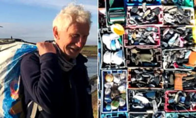 Beach Cleaner's Mountain of Plastic Waste Exposes UK's Pollution Crisis