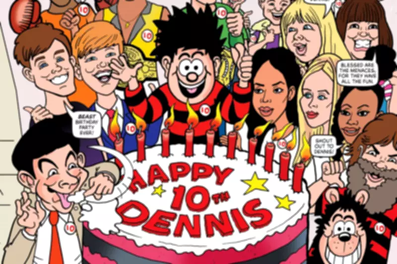Beano Celebrates 75 Years of Dennis The Menace with Star-Studded Comic