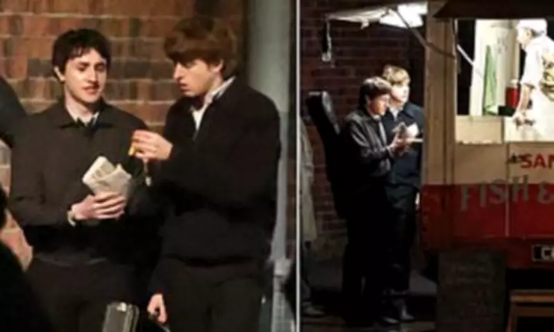 Beatles Biopic Stars Paul Mescal and Harris Dickinson Enjoy Chips During Liverpool Filming